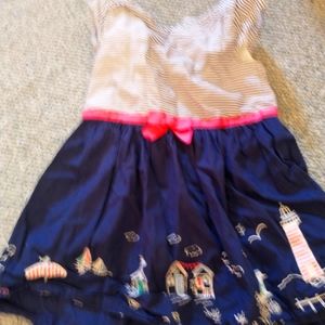 Gymboree nautical summer dress, Navy